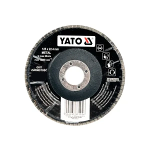 Диск лепестковый тарельчатый p60 125 * 22.4 мм yato