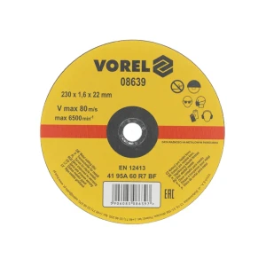 Disc de tăiat pentru metal 230 * 22 mm vorel