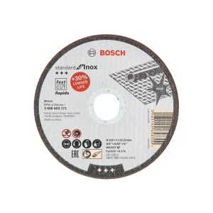 Disc de tăiat pentru inox standard 125 * 22.23 mm bosch