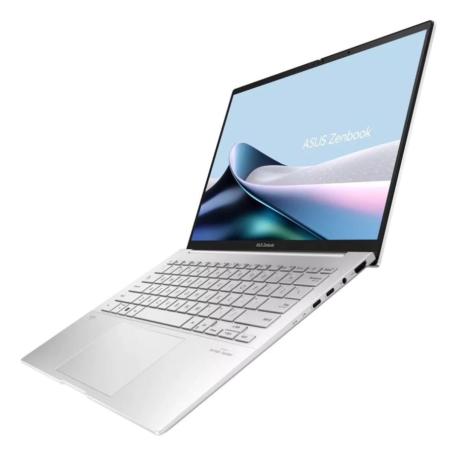 Laptop 14" asus zenbook 14 oled ux3405ma, foggy silver, intel core ultra 7 155h, 16gb/1024gb, fără so 9