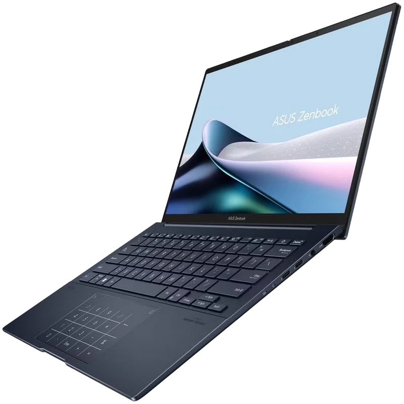 Laptop 14" asus zenbook 14 oled ux3405ma, ponder blue, intel core ultra 7 155h, 16gb/1024gb, fără so 11