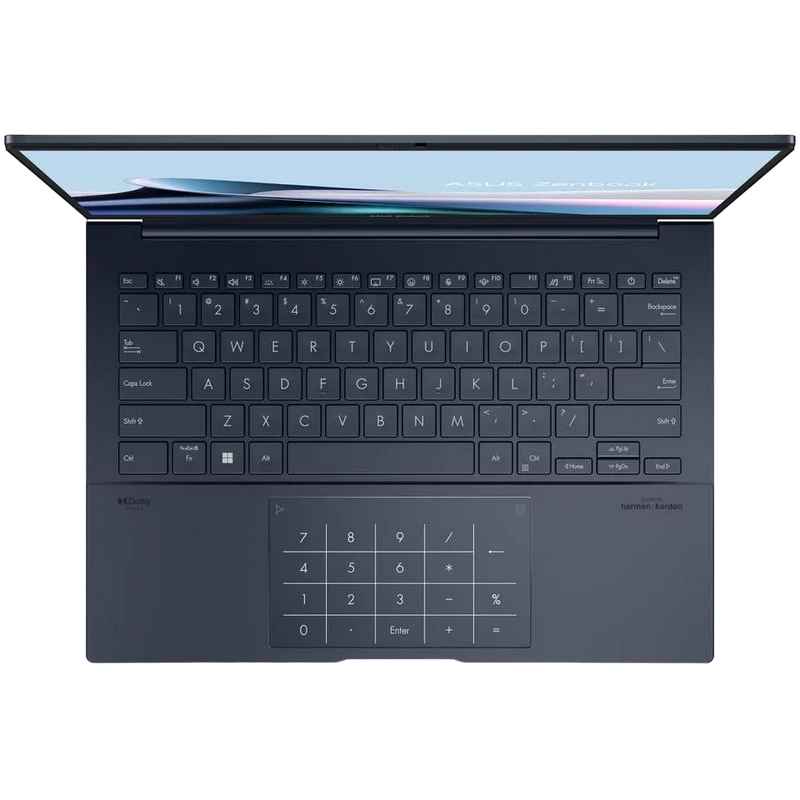 Laptop 14" asus zenbook 14 oled ux3405ma, ponder blue, intel core ultra 7 155h, 16gb/1024gb, fără so 6