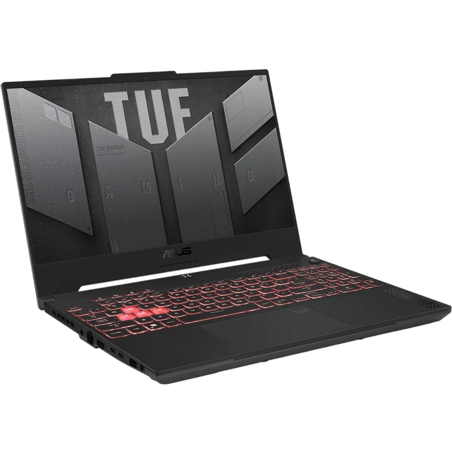 Laptop gaming 15,6" asus tuf gaming a15 fa507nur, mecha gray, amd ryzen 7 7435hs, 16gb/1024gb, fără so 10