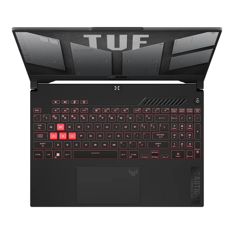 Laptop gaming 15,6" asus tuf gaming a15 fa507ui, mecha gray, amd ryzen 7 8845hs, 16gb/1024gb, fără so 6