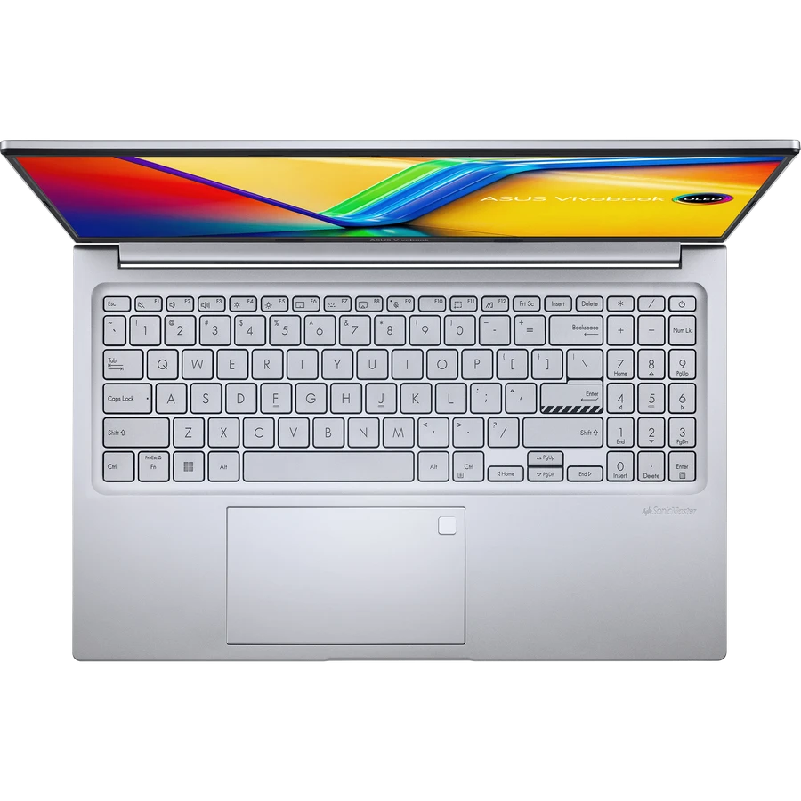 Laptop 15,6" asus vivobook 15 oled m1505ya, cool silver, amd ryzen 7 7730u, 16gb/1024gb, fără so 6