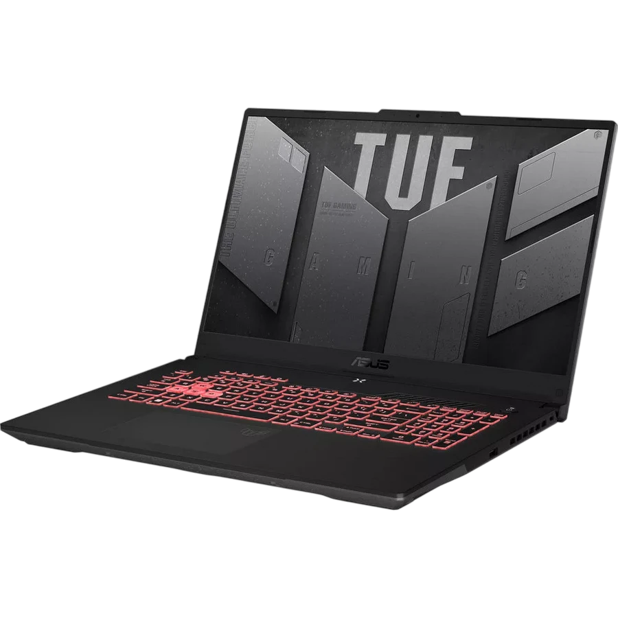 Laptop gaming 17,3" asus tuf gaming a17 fa707nvr, mecha gray, amd ryzen 7 7435hs, 16gb/1024gb, fără so 6
