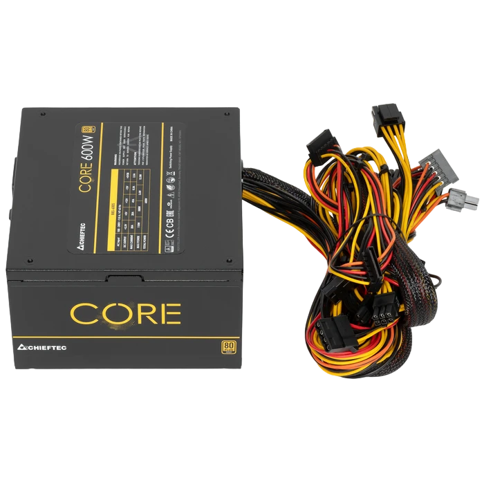 Блок питания для компьютеров chieftec bbs-600s, 600вт, atx, немодульный 18