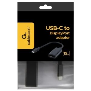 Видеоадаптер cablexpert a-cm-dpf-01, type-c - displayport (f), 0,15м, чёрный Thumbnail 3
