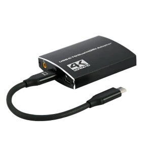 Видеокабель cablexpert a-cm-hdmif2-01, usb 3.1 type-c (f) - 2 x hdmi (f), 0.15 м, чёрный Thumbnail 1