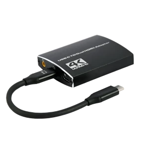 Видеокабель Cablexpert A-CM-HDMIF2-01, USB 3.1 Type-C (F) - 2 x HDMI (F), 0.15 м, Чёрный