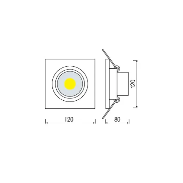 Felinar led veronica 10 w led 6400 k 220 - 240 v ip20 horoz 2