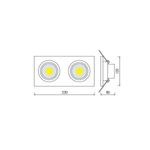Felinar led veronica 10 w led 6400 k 220 - 240 v ip20 horoz Thumbnail 2