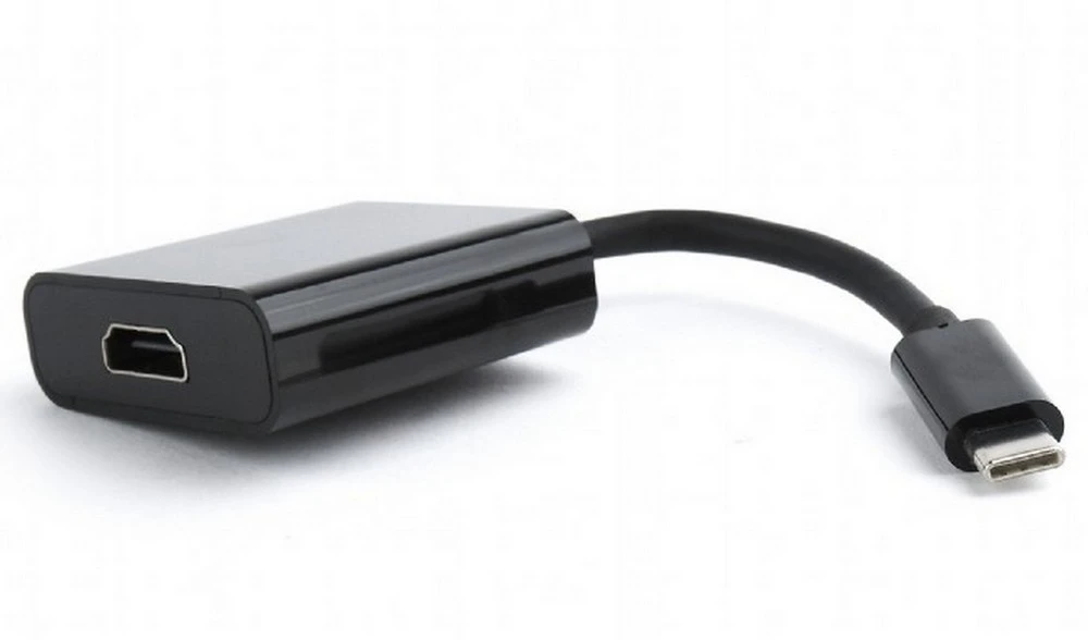 Видеоадаптер cablexpert a-cm-hdmif-01, type-c - hdmi (f), 0,15м, чёрный 2