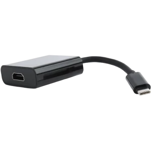 Видеоадаптер Cablexpert A-CM-HDMIF-01, Type-C - HDMI (F), 0,15м, Чёрный