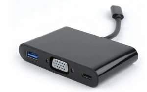 Видеоадаптер cablexpert a-cm-vga3in1-01, type-c - , 0,15м, чёрный Thumbnail 2