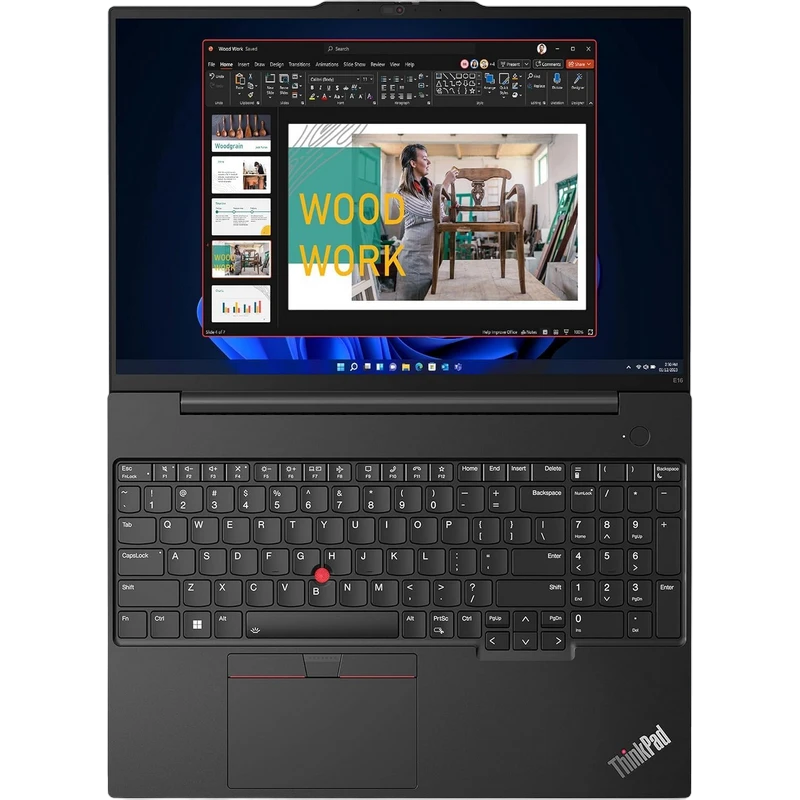 Ноутбук для бизнеса 16" lenovo thinkpad e16 gen 1, graphite black, intel core i7-1355u, 16гб/512гб, без ос 9