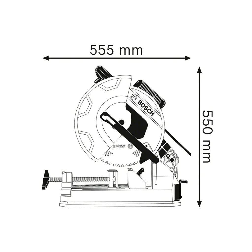 Циркулярная пила bosch gcd 12 jl 2000 вт 240 в 1500 об/мин 4