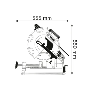 Циркулярная пила bosch gcd 12 jl 2000 вт 240 в 1500 об/мин Thumbnail 4