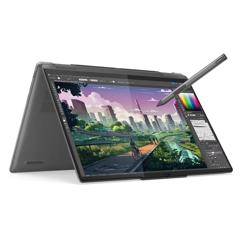 Ноутбук 14" lenovo yoga 7 2-в-1 14ahp9, storm grey, amd ryzen 7 8840hs, 16gb/1024gb, windows 11 home 16