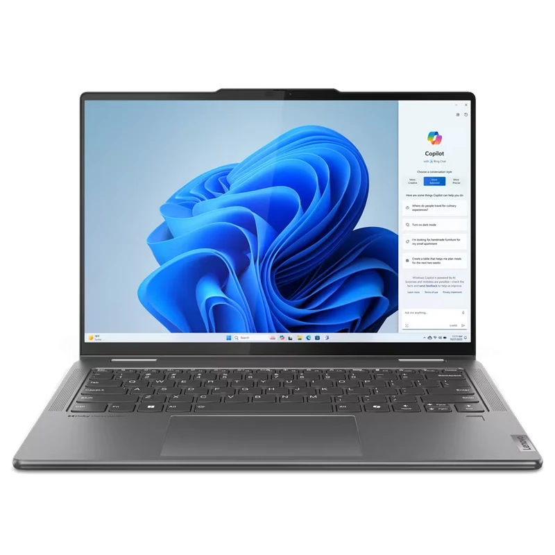 Ноутбук 14" lenovo yoga 7 2-в-1 14ahp9, storm grey, amd ryzen 7 8840hs, 16gb/1024gb, windows 11 home 13