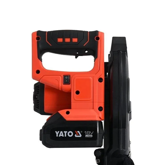Пила циркулярная с лазером yato yt82816 60 вт 18 в 3600 об/мин 3