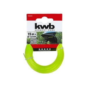 Леска для тримера profi 1.6 мм x 15 м круглый kwb