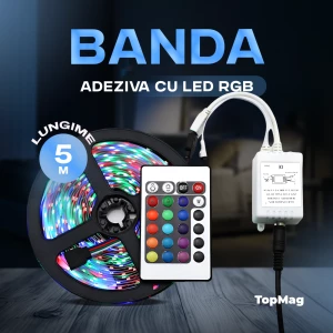 Скотч с RGB светодиодом -5050-12В