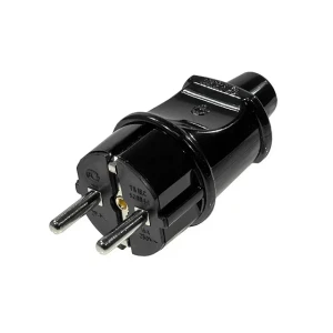 Вилка makel 10052 2p+n 16 a 250 в ip20