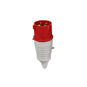 Подвижный штекер kasan tg-024 4p 32a 415 в ip44