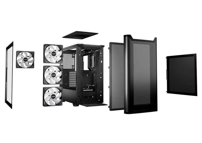 Carcasă pc be quiet! pure base 501 lx, midi-tower, fără psu, negru 8