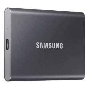 SSD portabil extern Samsung Portable SSD T7, 2 TB, Grey (MU-PC2T0T/WW)