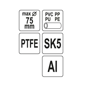 Clește pentru tăiat țevi pvc 75 mm yato Thumbnail 2