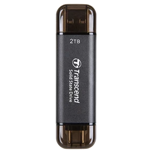 Внешний портативный SSD накопитель Transcend ESD310C, 2 ТБ, Grey (TS2TESD310C)