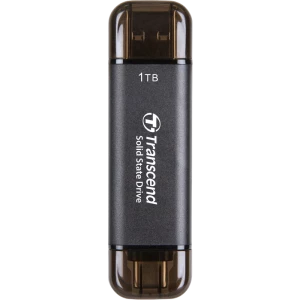 Внешний портативный SSD накопитель Transcend ESD310C, 1 ТБ, Чёрный (TS1TESD310C)