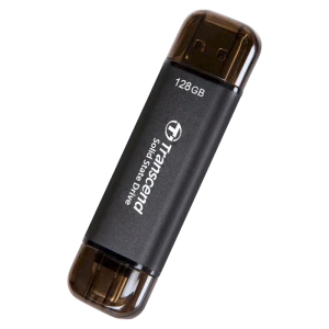 Внешний портативный ssd накопитель transcend esd310c, 128 гб, чёрный (ts128gesd310c) Thumbnail 3