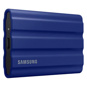 Внешний портативный SSD накопитель Samsung T7 Shield, 1 ТБ, Синий (MU-PE1T0R/EU)