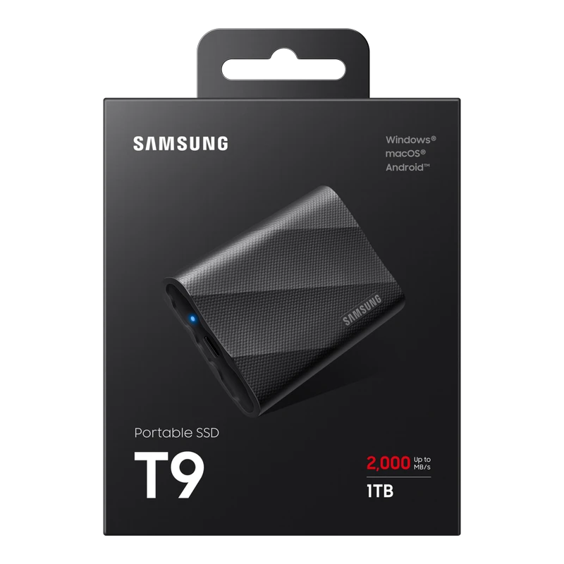 Ssd portabil extern samsung t9, 1 tb, negru (mu-pg1t0b/eu) 7
