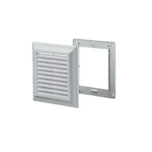 Вентиляционная решетка с сеткой ventika el180 au 180 x 180 x 138 x 138 мм пластик белый Thumbnail 3