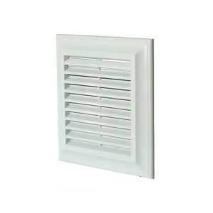 Grilaj de ventilare cu sită ventika el300 ar 301 x 146 mm plastic alb