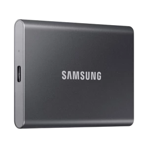Внешний портативный SSD накопитель Samsung T7, 4 ТБ, Titan Gray (MU-PC4T0T/WW)