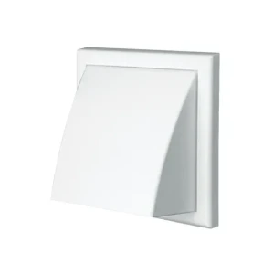 Grilaj de ventilare cu sită ventika mw122 azkp 186 x 186 x 125 mm plastic alb