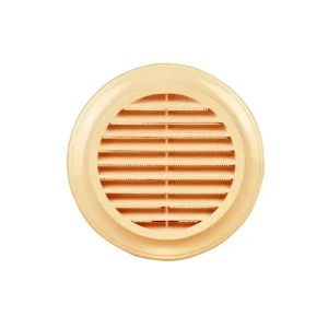 Grilaj de ventilare cu sită ventika el100 100 mm plastic cafeniu Thumbnail 2