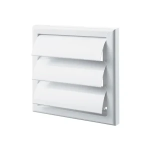Grilaj de ventilare cu sită ventika mw120 azk 187 x 187 x 125 mm plastic cafeniu
