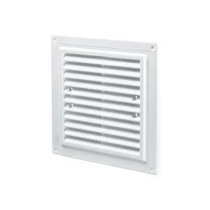 Grilaj de ventilare cu sită ventika mwr 215x175 215 x 175 mm plastic alb
