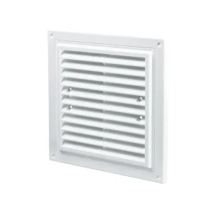 Grilaj de ventilare cu sită ventika mwr 300x205 300 x 205 mm plastic alb