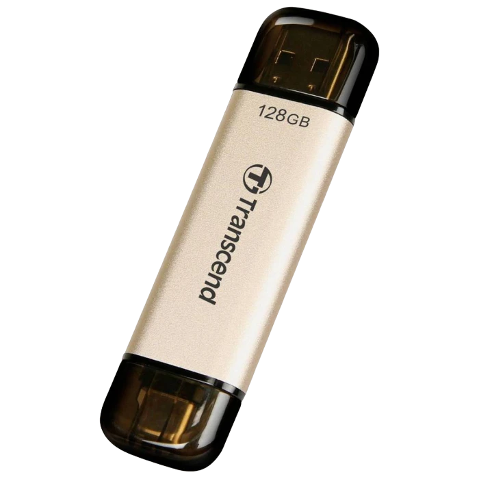 Usb flash накопитель transcend jetflash 930c, 128гб, золотистый 12