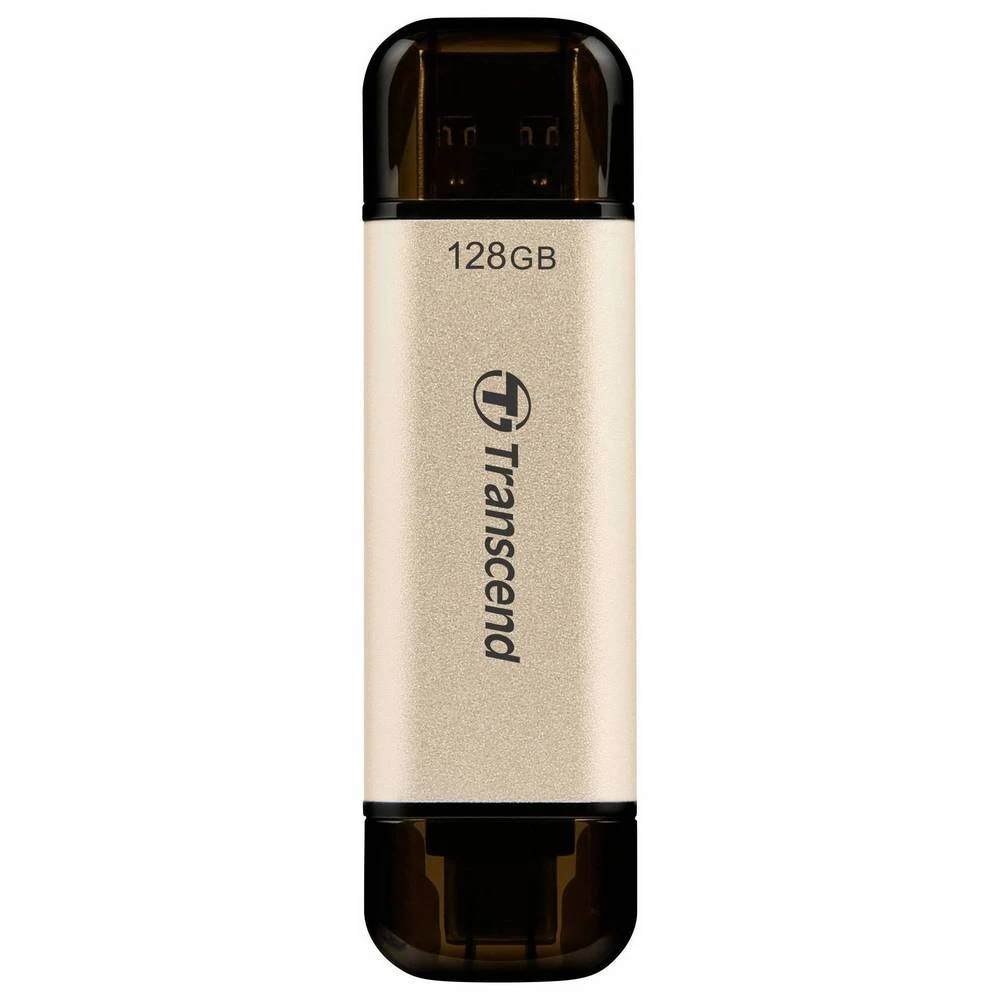 Usb flash накопитель transcend jetflash 930c, 128гб, золотистый 9