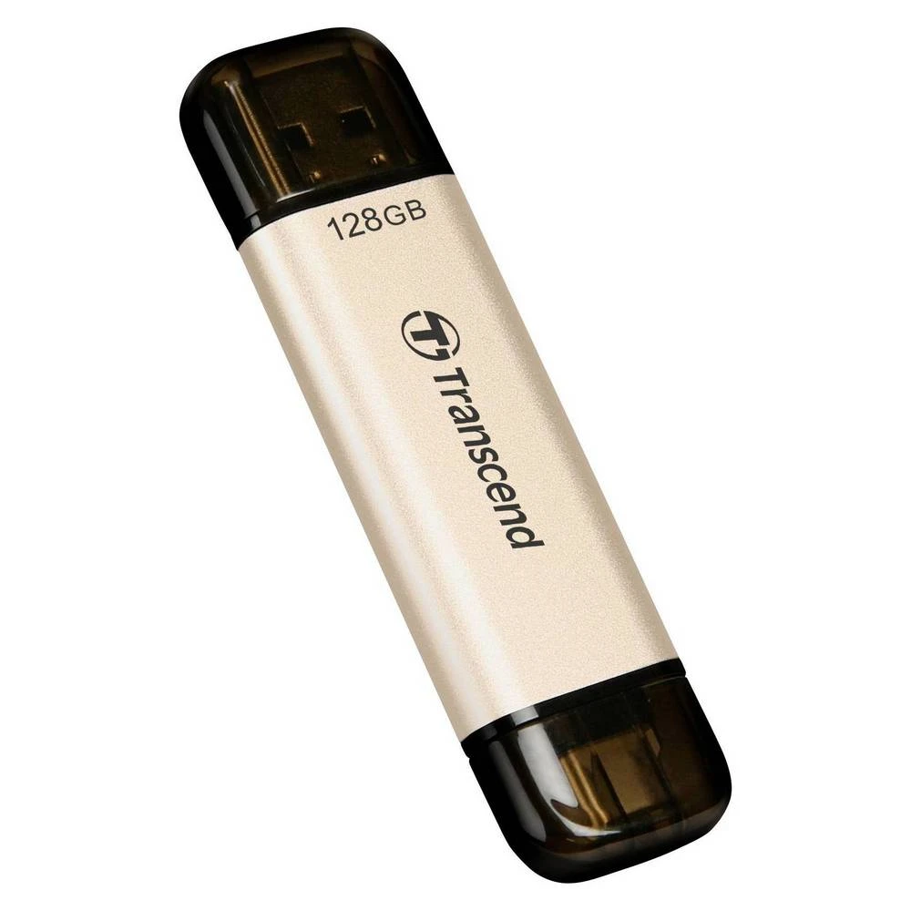 Usb flash накопитель transcend jetflash 930c, 128гб, золотистый 5
