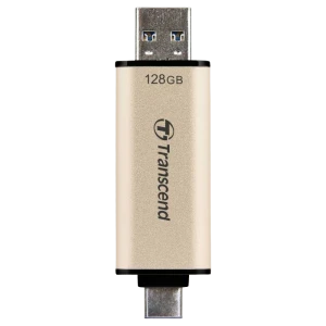 Memorie usb transcend jetflash 930c, 128gb, auriu