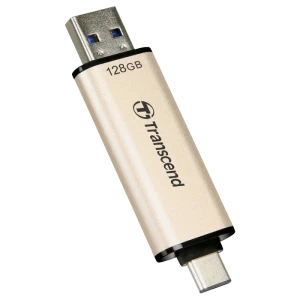 Usb flash накопитель transcend jetflash 930c, 128гб, золотистый Thumbnail 4